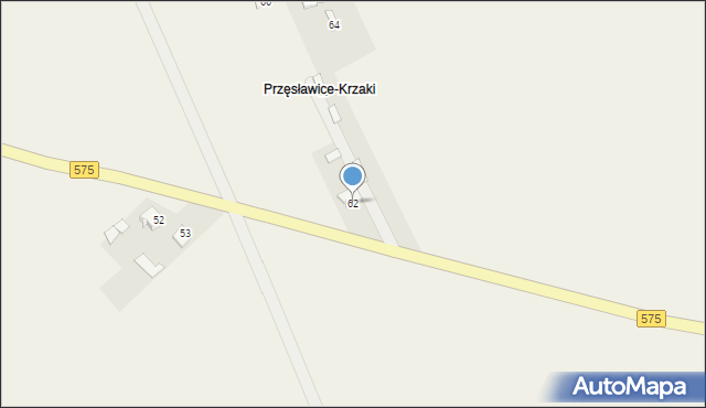 Przęsławice, Przęsławice, 62, mapa Przęsławice