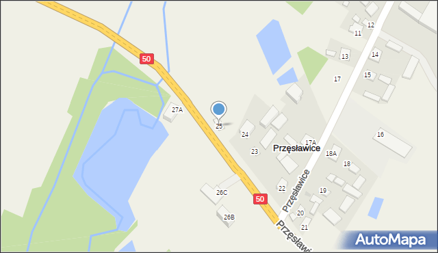 Przęsławice, Przęsławice, 25, mapa Przęsławice