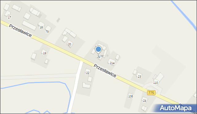 Przesławice, Przesławice, 21, mapa Przesławice