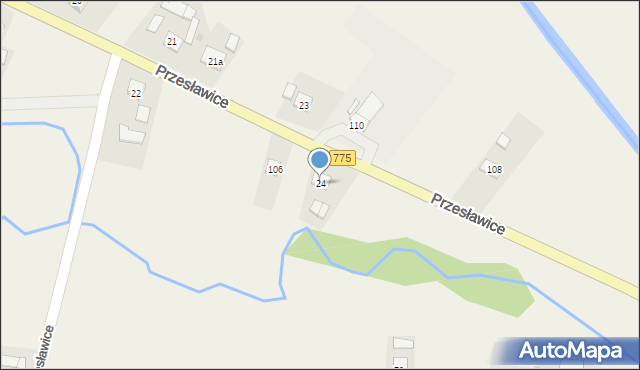 Przesławice, Przesławice, 24, mapa Przesławice