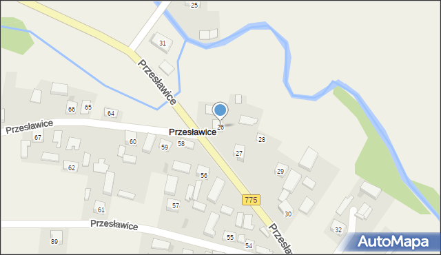 Przesławice, Przesławice, 26, mapa Przesławice