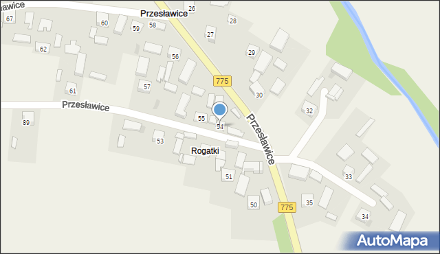 Przesławice, Przesławice, 54, mapa Przesławice