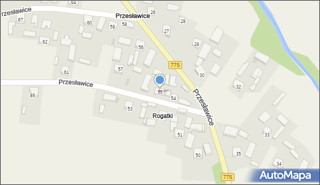 Przesławice, Przesławice, 55, mapa Przesławice