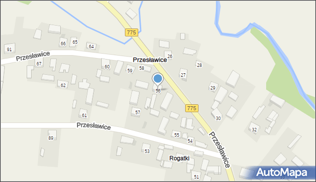 Przesławice, Przesławice, 56, mapa Przesławice