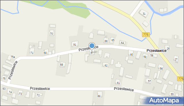 Przesławice, Przesławice, 67, mapa Przesławice