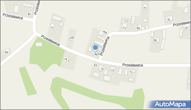 Przesławice, Przesławice, 75, mapa Przesławice