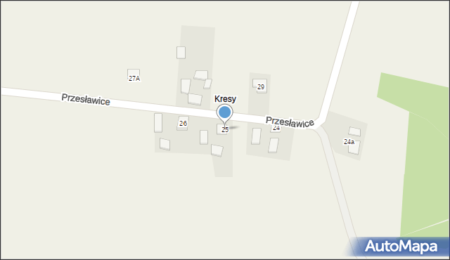 Przesławice, Przesławice, 25, mapa Przesławice