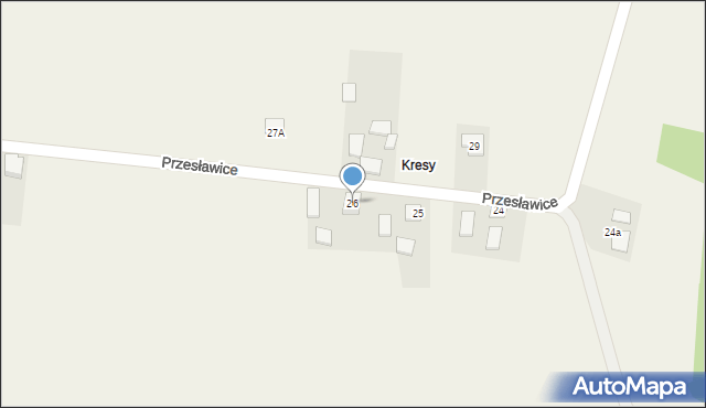 Przesławice, Przesławice, 26, mapa Przesławice