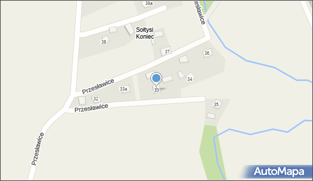 Przesławice, Przesławice, 33, mapa Przesławice