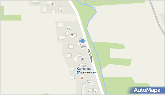 Przesławice, Przesławice, 67, mapa Przesławice