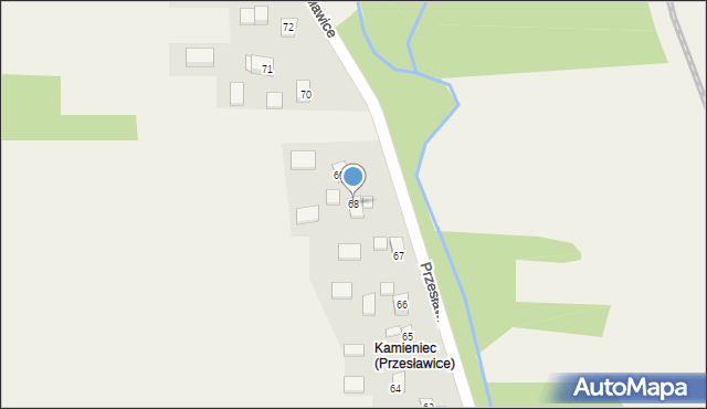 Przesławice, Przesławice, 68, mapa Przesławice