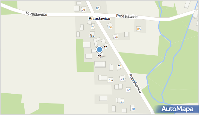 Przesławice, Przesławice, 75, mapa Przesławice