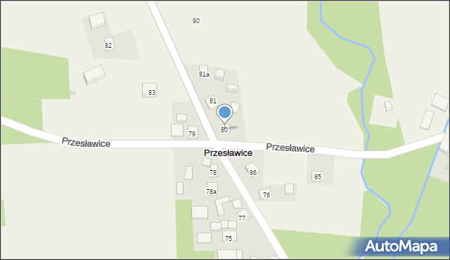 Przesławice, Przesławice, 80, mapa Przesławice