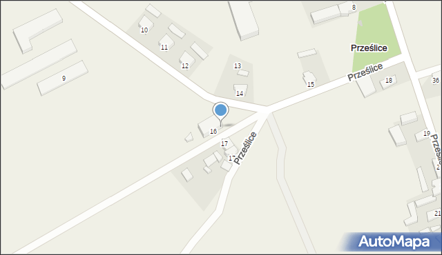 Prześlice, Prześlice, 16A, mapa Prześlice