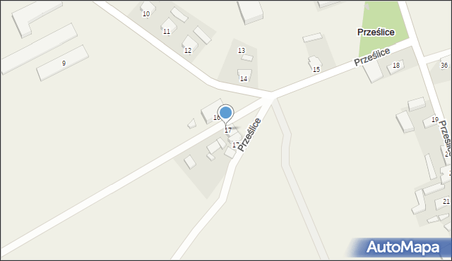 Prześlice, Prześlice, 17/1, mapa Prześlice