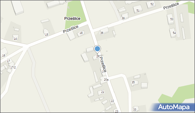 Prześlice, Prześlice, 19, mapa Prześlice