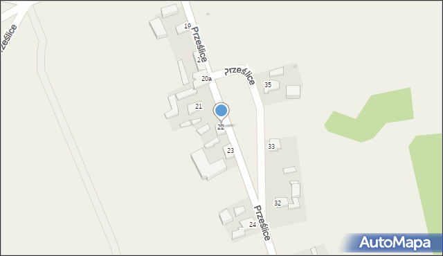 Prześlice, Prześlice, 22, mapa Prześlice