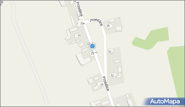 Prześlice, Prześlice, 23, mapa Prześlice