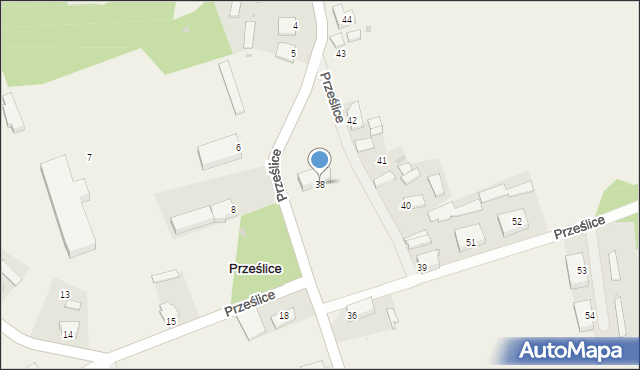 Prześlice, Prześlice, 38, mapa Prześlice