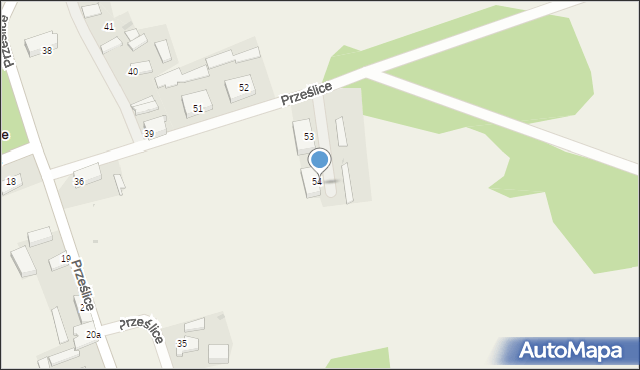 Prześlice, Prześlice, 54/3, mapa Prześlice