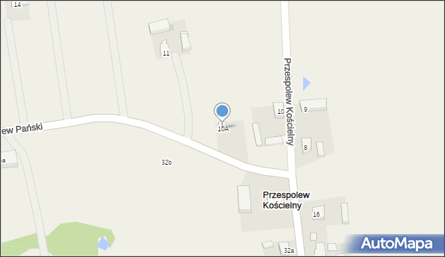 Przespolew Pański, Przespolew Pański, 10A, mapa Przespolew Pański