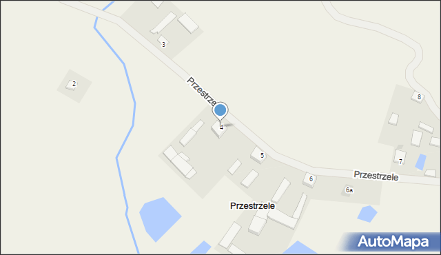 Przestrzele, Przestrzele, 4, mapa Przestrzele