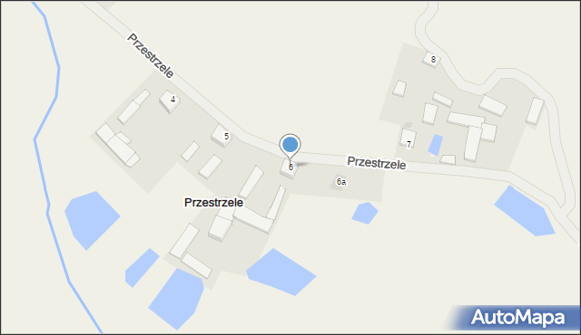 Przestrzele, Przestrzele, 6, mapa Przestrzele