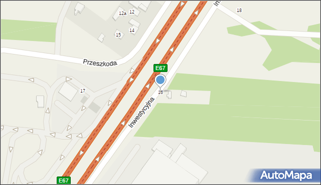 Przeszkoda, Przeszkoda, 16, mapa Przeszkoda