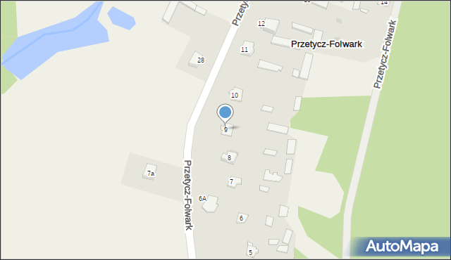 Przetycz Włościańska, Przetycz Włościańska, 9, mapa Przetycz Włościańska