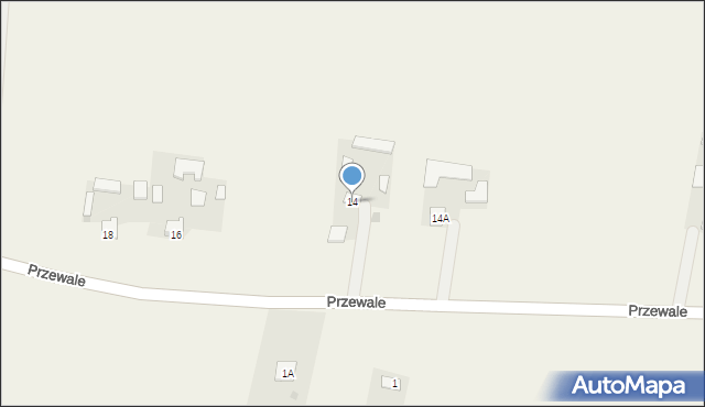 Przewale, Przewale, 14, mapa Przewale