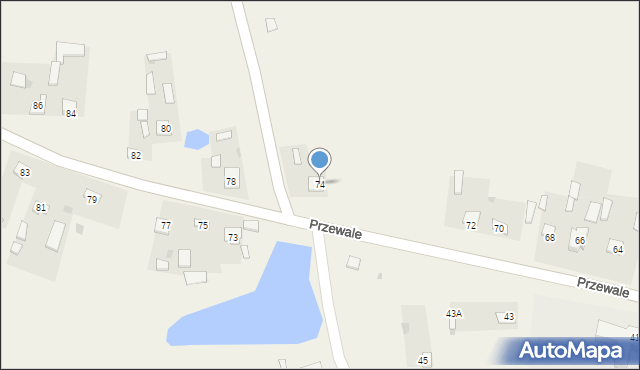 Przewale, Przewale, 74, mapa Przewale