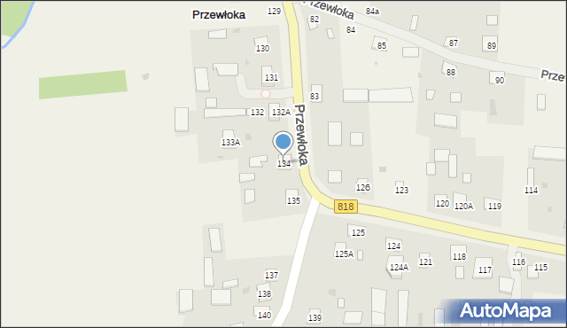 Przewłoka, Przewłoka, 134, mapa Przewłoka