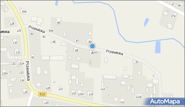 Przewłoka, Przewłoka, 90, mapa Przewłoka