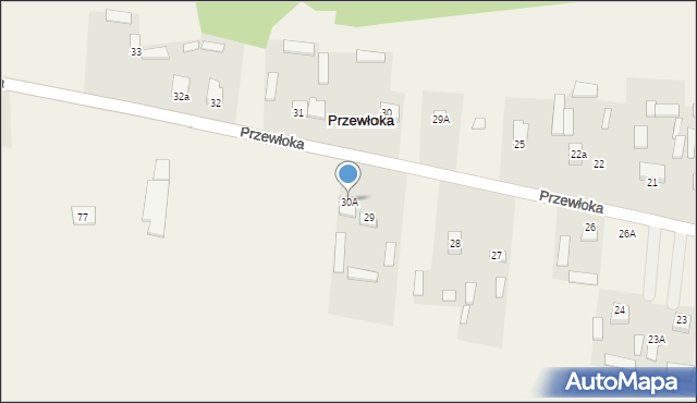 Przewłoka, Przewłoka, 30A, mapa Przewłoka