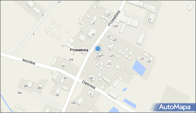 Przewłoka, Przewłoka, 11a, mapa Przewłoka