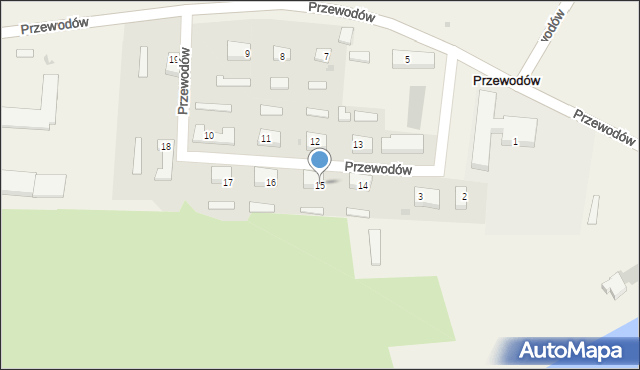 Przewodów Osada, Przewodów Osada, 15, mapa Przewodów Osada