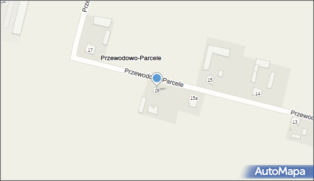 Przewodowo-Parcele, Przewodowo-Parcele, 16, mapa Przewodowo-Parcele