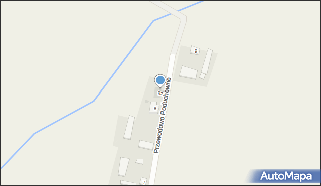 Przewodowo Poduchowne, Przewodowo Poduchowne, 9a, mapa Przewodowo Poduchowne