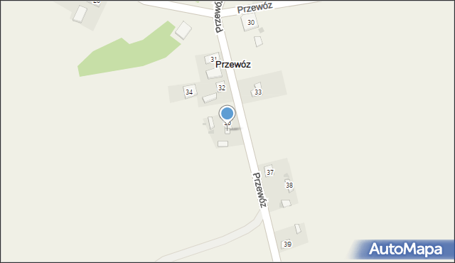 Przewóz, Przewóz, 36, mapa Przewóz