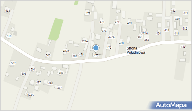 Przewrotne, Przewrotne, 475, mapa Przewrotne