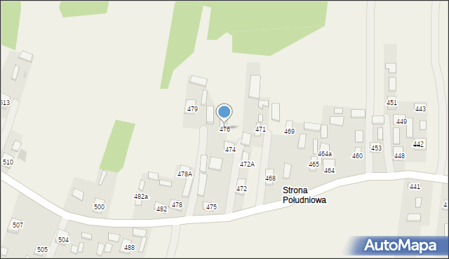 Przewrotne, Przewrotne, 476, mapa Przewrotne