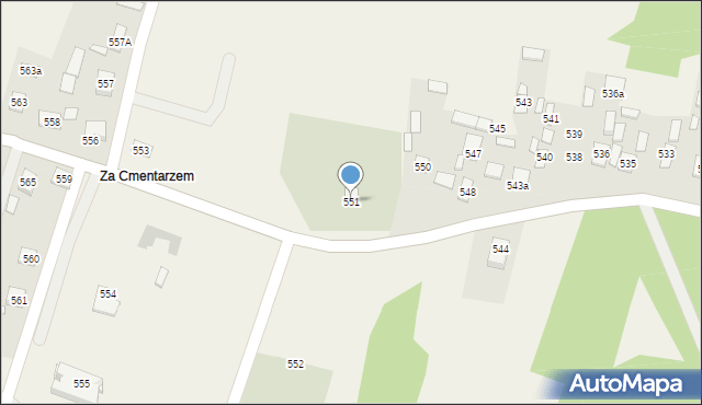 Przewrotne, Przewrotne, 551, mapa Przewrotne