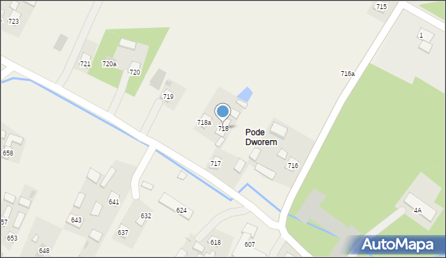 Przewrotne, Przewrotne, 718, mapa Przewrotne