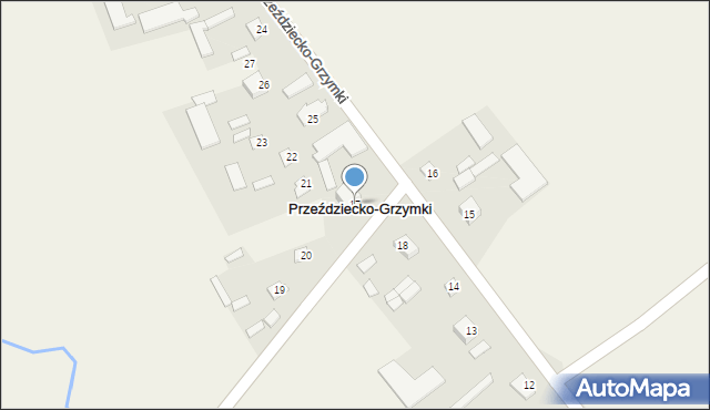 Przeździecko-Grzymki, Przeździecko-Grzymki, 17, mapa Przeździecko-Grzymki