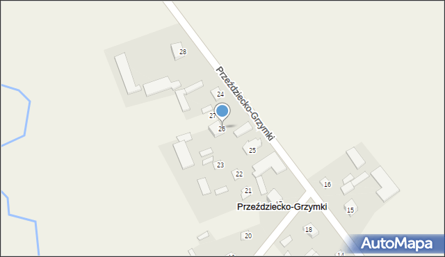 Przeździecko-Grzymki, Przeździecko-Grzymki, 26, mapa Przeździecko-Grzymki