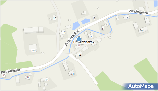 Przeździedza, Przeździedza, 11, mapa Przeździedza