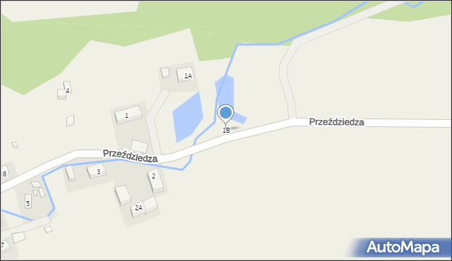 Przeździedza, Przeździedza, 1B, mapa Przeździedza