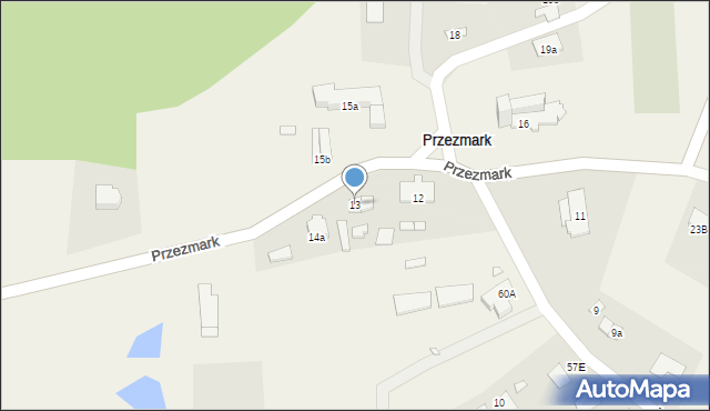 Przezmark, Przezmark, 13, mapa Przezmark