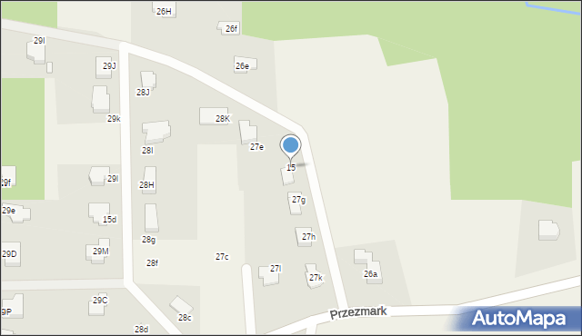 Przezmark, Przezmark, 15, mapa Przezmark