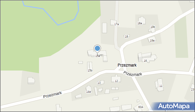 Przezmark, Przezmark, 15a, mapa Przezmark